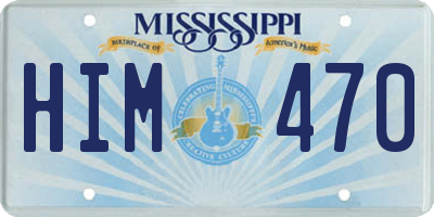 MS license plate HIM470
