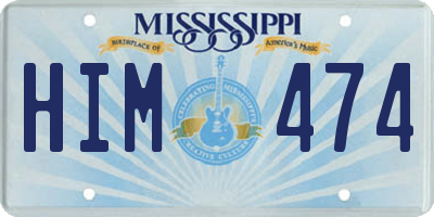MS license plate HIM474
