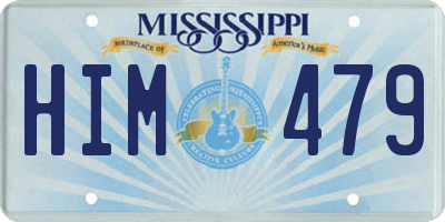 MS license plate HIM479