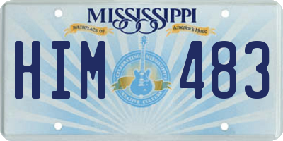 MS license plate HIM483