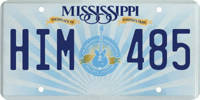 MS license plate HIM485