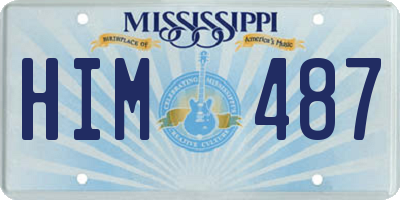 MS license plate HIM487