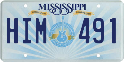 MS license plate HIM491