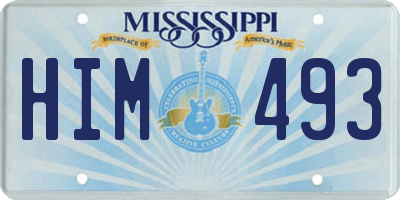 MS license plate HIM493