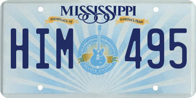 MS license plate HIM495