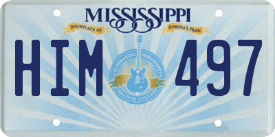 MS license plate HIM497