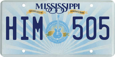 MS license plate HIM505