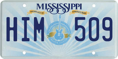 MS license plate HIM509