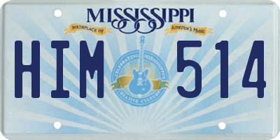 MS license plate HIM514