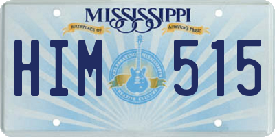 MS license plate HIM515