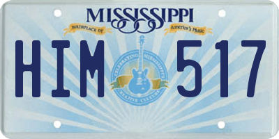 MS license plate HIM517