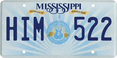 MS license plate HIM522