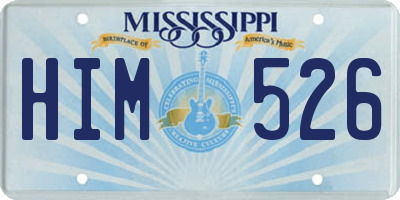 MS license plate HIM526