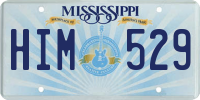 MS license plate HIM529