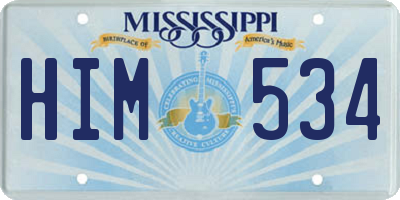 MS license plate HIM534