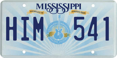 MS license plate HIM541