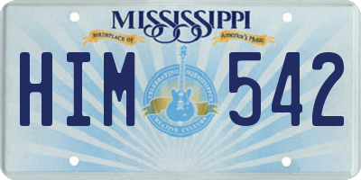 MS license plate HIM542
