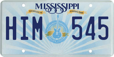 MS license plate HIM545