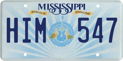 MS license plate HIM547