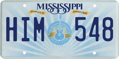 MS license plate HIM548