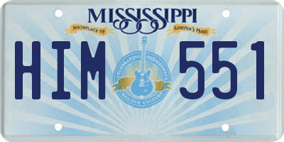 MS license plate HIM551