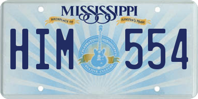 MS license plate HIM554