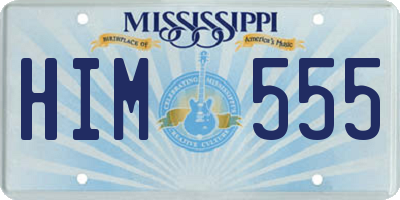 MS license plate HIM555