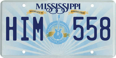 MS license plate HIM558