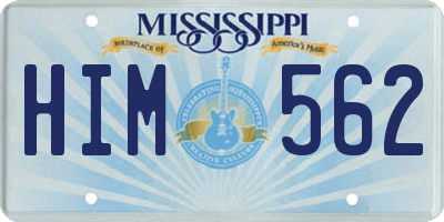 MS license plate HIM562