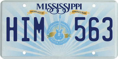 MS license plate HIM563