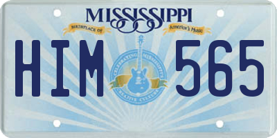 MS license plate HIM565