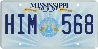 MS license plate HIM568