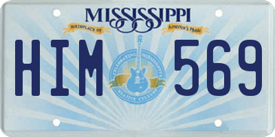 MS license plate HIM569
