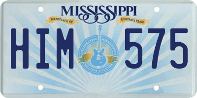 MS license plate HIM575