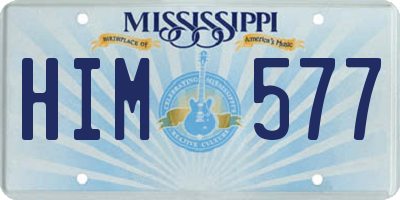 MS license plate HIM577