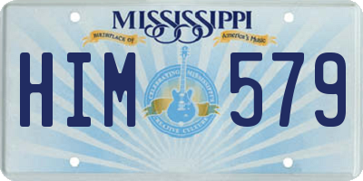 MS license plate HIM579