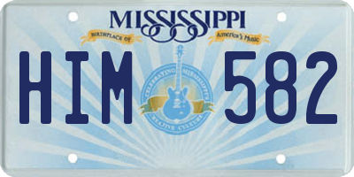 MS license plate HIM582