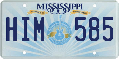 MS license plate HIM585