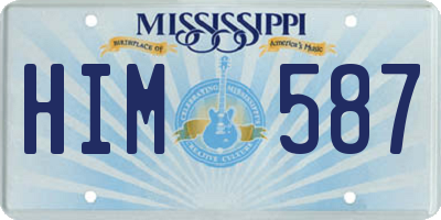 MS license plate HIM587