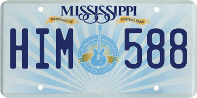 MS license plate HIM588