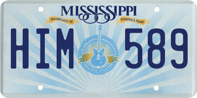 MS license plate HIM589