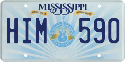 MS license plate HIM590