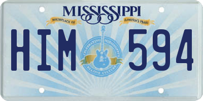 MS license plate HIM594