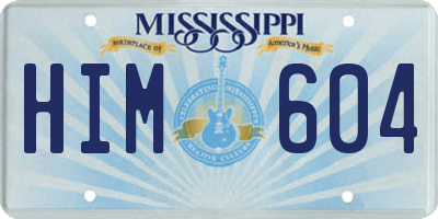 MS license plate HIM604