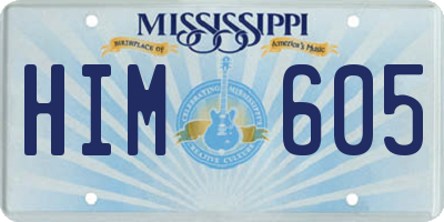 MS license plate HIM605