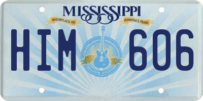MS license plate HIM606