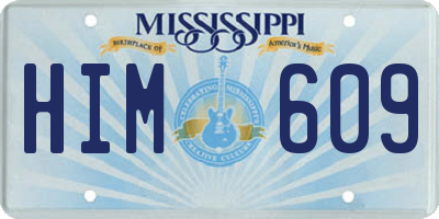 MS license plate HIM609