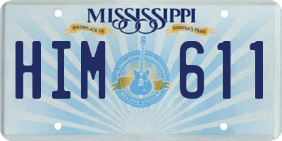 MS license plate HIM611