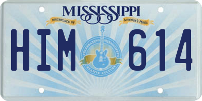 MS license plate HIM614