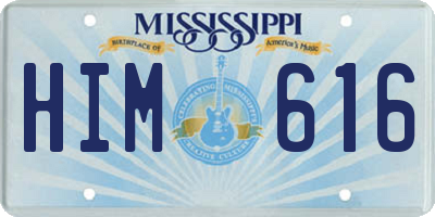 MS license plate HIM616
